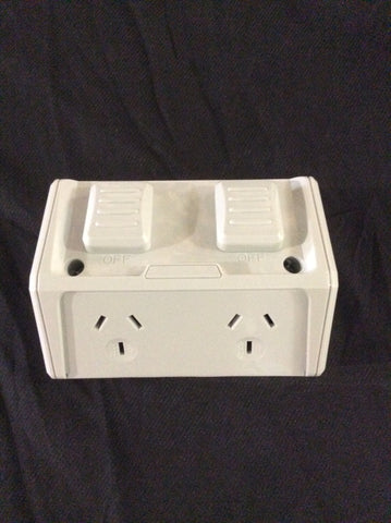 GPO - Weatherproof Double GPO 250V 10A IP53